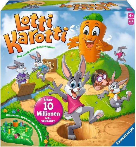 Ravensburger Lotti Karotti 22343 – losowa gra planszowa dla dzieci od 4 lat