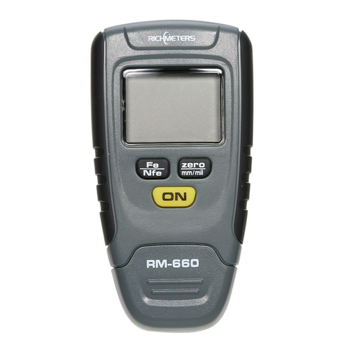 Ręczny miernik grubości lakieru Richmeters RM-660 widok z przodu