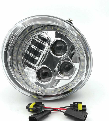 Reflektor Angel Eye LED do Harley Davidson VRSCA V-Rod VRod widok z przodu