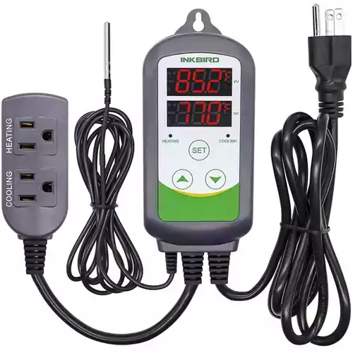 Regulator temperatury akwarium termostat Inkbird ITC-308 1100W widok z przodu