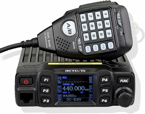 Retevis RT95 – mobilny radiotelefon dwuzakresowy do samochodu, czarny