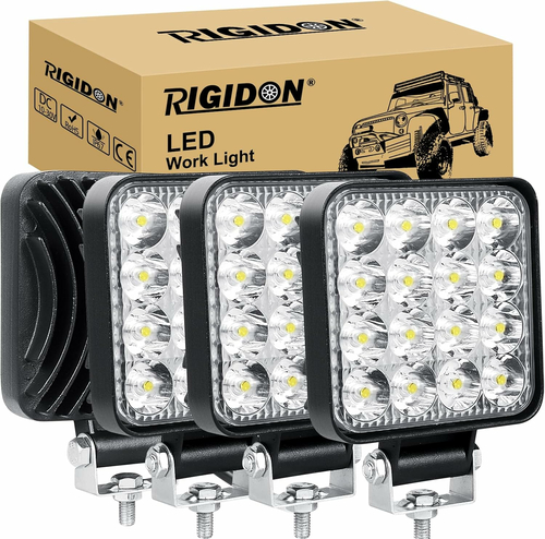 RIGIDON lampa robocza LED 48 W 3,3 cala, 4 szt. – halogen roboczy 12/24 V 6000 K