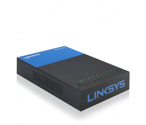 Router Linksys LRT214-EU VPN Firewall Gigabit WAN LAN DMZ widok z przodu