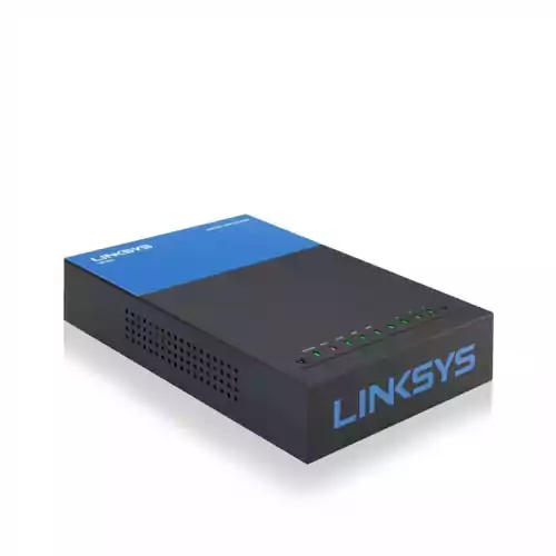 Router Linksys LRT214-EU VPN Firewall Gigabit WAN LAN DMZ widok z przodu