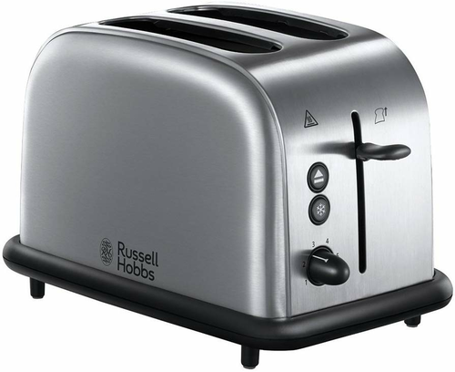 Russell Hobbs Oxford 20700 – 56 toster z 6 regulowanymi stopni opiekania ze stali nierdzewnej widok z przodu