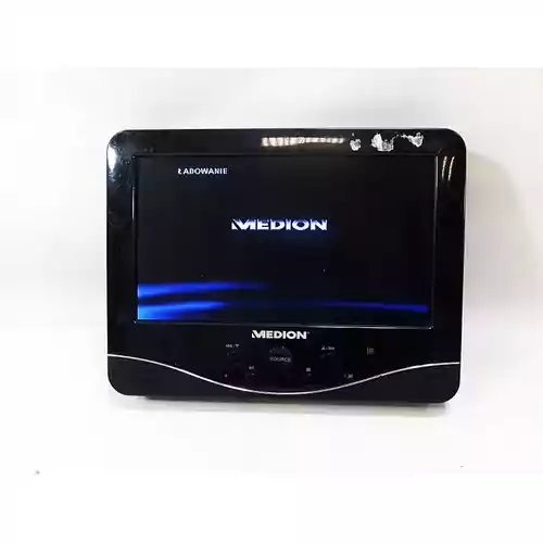 Samochodowy przenośny DVD monitor 7" Medion MD 84106 LCD widok z przodu.