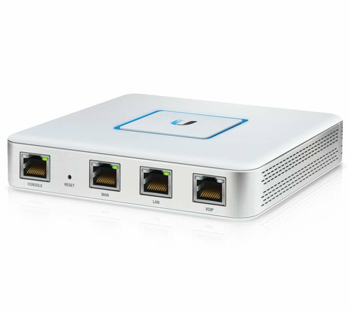 Security Gateway Ubiquiti UniFi USG Router Gigabit 3x1Gbps widok z boku