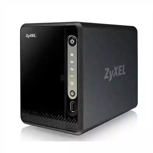 Serwer pilików ZyXEL NAS326 USB 2.0 USB 3.0 LAN HDD widok z przodu