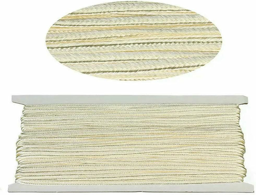 SIHAOYY sznurek sutasz 3 mm, 31 m – beżowy, nylonowy
