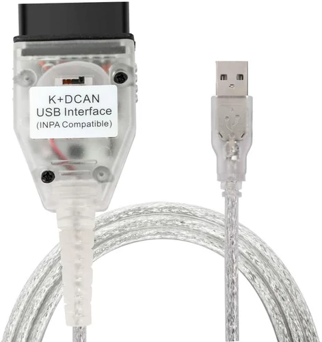 Skaner interfejs diagnostyczn Taotao K + DCAN USB OBD2 BMW FT232RL widok z przodu.