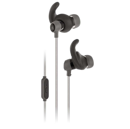 Słuchawki bezprzewodowe dokanałowe JBL by Harman REFLECT MINI BT widok z przodu.