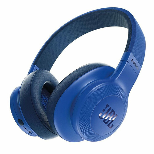Słuchawki bezprzewodowe JBL by Harman E55BT Niebieskie widok z przodu