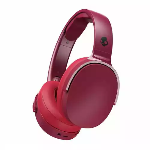 Słuchawki bezprzewodowe nauszne SKULLCANDY Hesh 3 Czerwone widok z boku