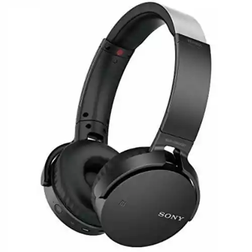 Słuchawki bezprzewodowe Sony MDR-XB650BT BT Black widok z boku