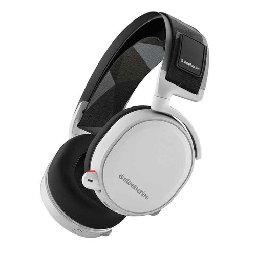 Słuchawki bezprzewodowe STEELSERIES ARCTIS 7 7.1 DTS BT USB Białe widok z boku