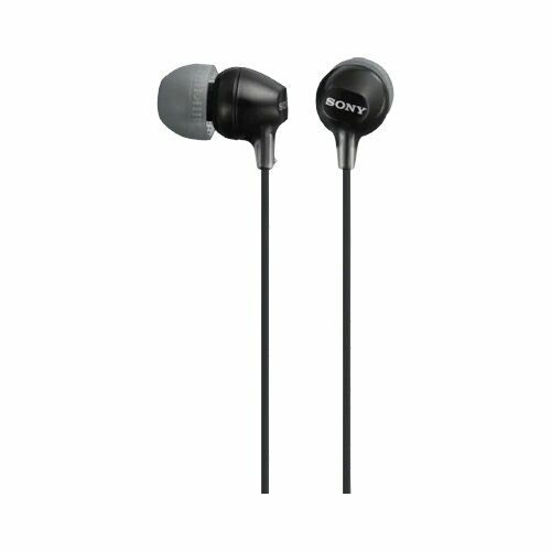 Słuchawki douszne Sony MDR-EX15LP widok z przodu.