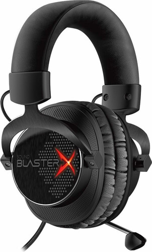Słuchawki GAMINGOWE Creative Sound BlasterX H7 Tournament Edition widok z boku