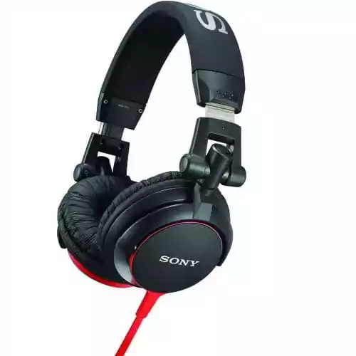 Słuchawki nauszne DJ Sony MDR-V55 widok z przodu.