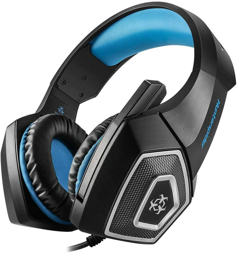 Słuchawki nauszne gamingowe Hunterspider V1 PS4 Slim Pro USB widok z przodu