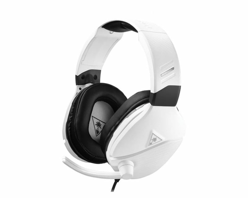 Słuchawki przewodowe Turtle Beach Recon 200 Białe widok z lewego boku