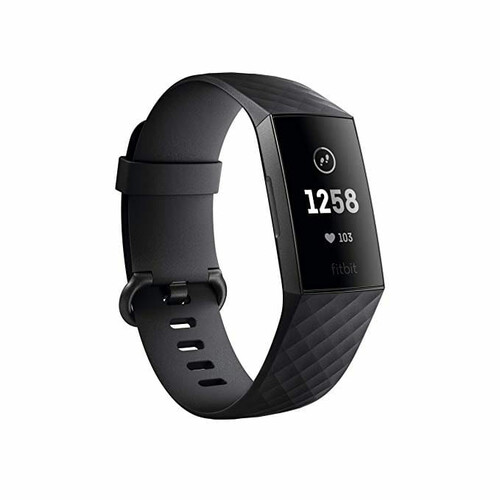 Smartband opaska zegarek fitness Fitbit Charge 3 widok z przodu