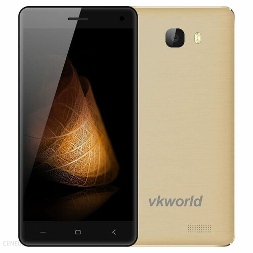 Smartfon Vkworld T5 SE 4G - złoty widok z przodu