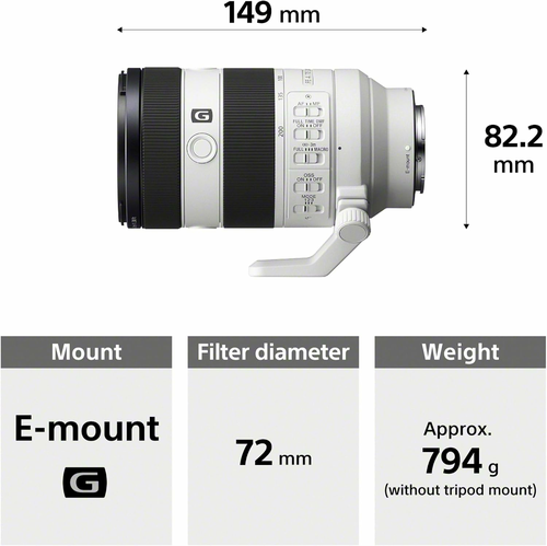 Sony FE 70-200 mm F4 Macro G OSS II SEL70200G2 – teleobiektyw z funkcją makro