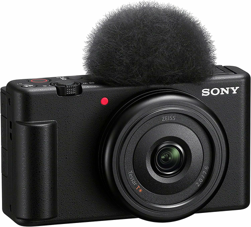Sony ZV-1F – kompaktowy aparat do vlogowania, matryca 1 cal, obiektyw 20 mm F2, czarny
