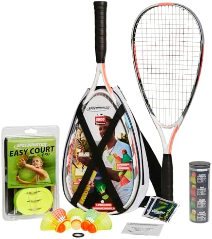 Speedminton S900 – zestaw do crossmintona z rakietami węglowymi i boiskiem
