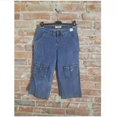 Spodnie damskie jeansowe 3/4 John Baner Jeanswear widok z przodu