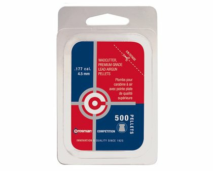 Śrut do wiatrówki Crossman Wadcutter 4.5mm kaliber 500 sztuk widok z przodu