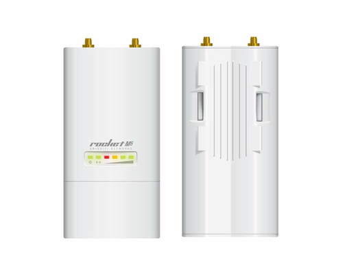 Stacja bazowa Access Point Ubiquiti Rocket M5 PoE 5GHz widok z przodu