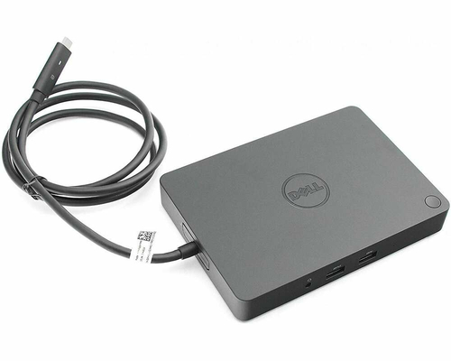 Stacja dokująca Dell WD15 K17A USB-C HDMI DisplayPort widok z góry