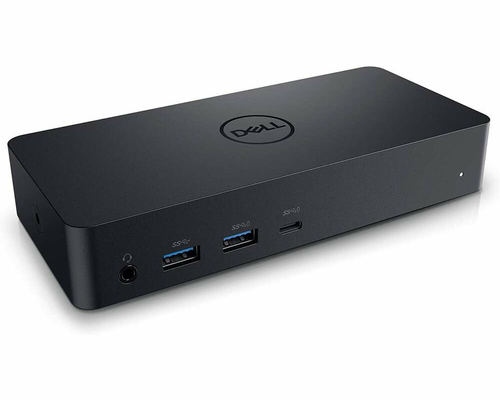 Stacja dokująca do laptopa Dell D6000 USB-C HDMI widok z przodu od góry