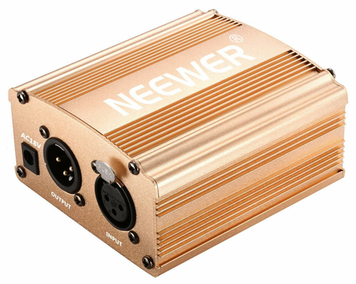 Stacja zasilająca Neewer Phantom NW-100 48V złoty widok z przodu