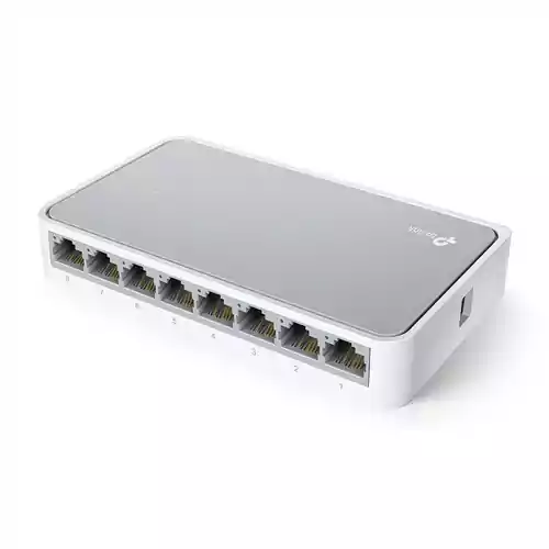 Switch TP-Link TL-SF1008D 8-portów (8x10/100Mbit) widok z boku