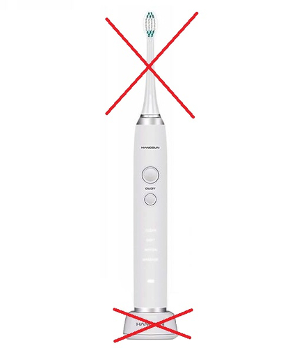 Szczoteczka soniczna Hangsun HT1000 widok z przodu