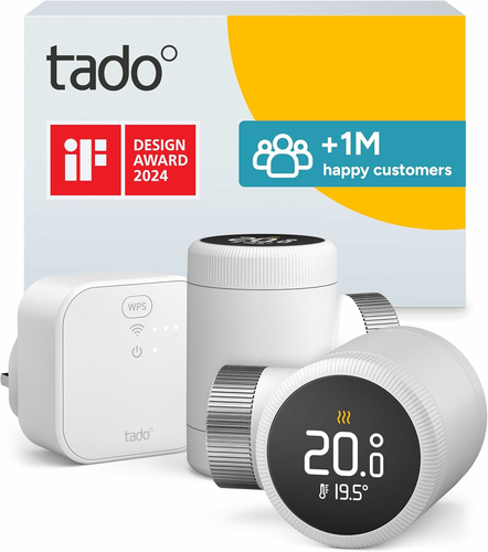 tado Smart Radiator Thermostat X – zestaw startowy 2 głowice + Bridge