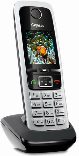 Telefon bezprzewodowy stacjonarny Gigaset C430 HX widok z przodu