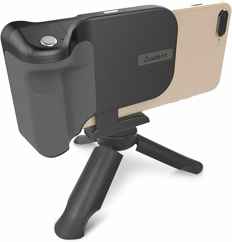 Uchwyt do smartfonów Adonit PhotoGrip Qi BT iPhone Samsung widok z przodu