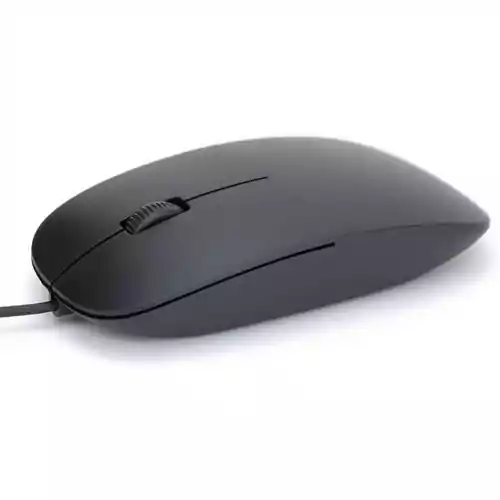 Ultra cienka Thin Slim mysz myszka 1200DPI do domu biura widok z przodu