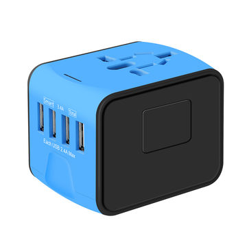 Uniwersalny adapter podróżny OTravel SL-199-4U z 4 portami USB widok z przodu