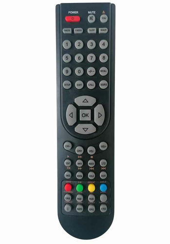 Uniwersalny pilot do TECHNIKA RC-D3-02 AKAI AEG PROVISION widok z przodu.