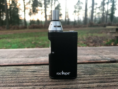 Vape Box rocvape Origo CVB Vaping Mod KIT 20W czarny widok z przodu.