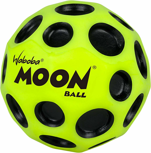 Waboba Moon Ball AZ-321-Y – superskocząca piłka z kraterami, żółta