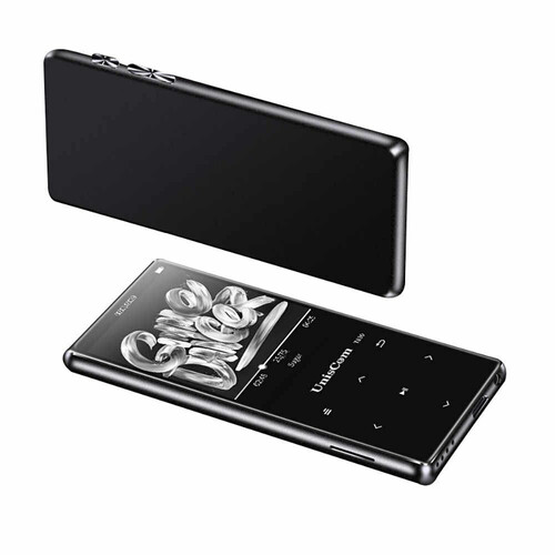 Walkman odtwarzacz MP3 Uniscom T830 8GB MP4 FM czarny widok z przodu
