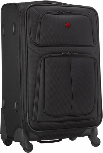 Wenger Sion Medium 653586 – średnia walizka miękka 72/82 l, 4 kółka, czarna