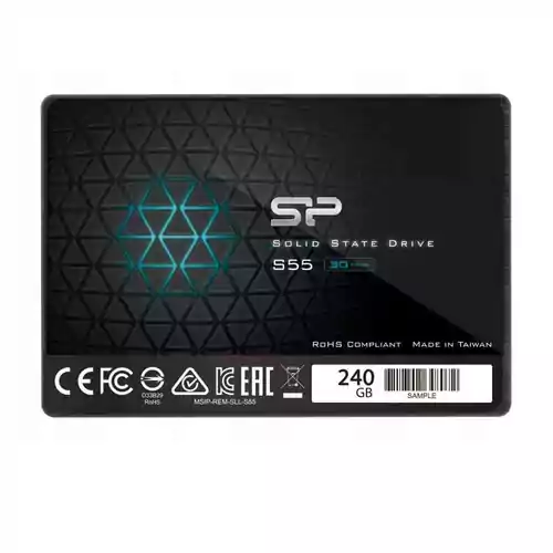 Wewnętrzny dysk SSD Silicon Power S55 240GB 2.5" SATA III widok z przodu
