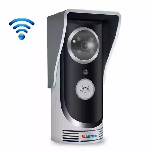 Wideofon dzwonek DANMINI 720P WiFi noktowizor PIR detekcja ruchu widok z przodu