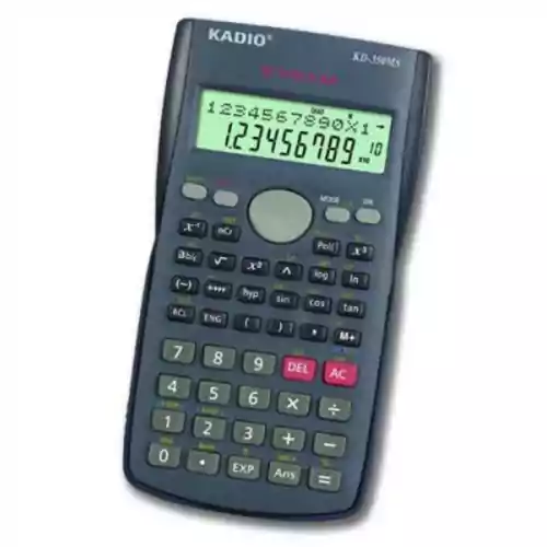 Wielofunkcyjny kalkulator naukowy Kadio KD-350MS widok z przodu